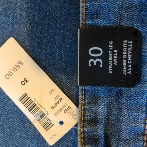 Reitmans Straight leg ankle jeans (30" waist) - Picture 4 of 4